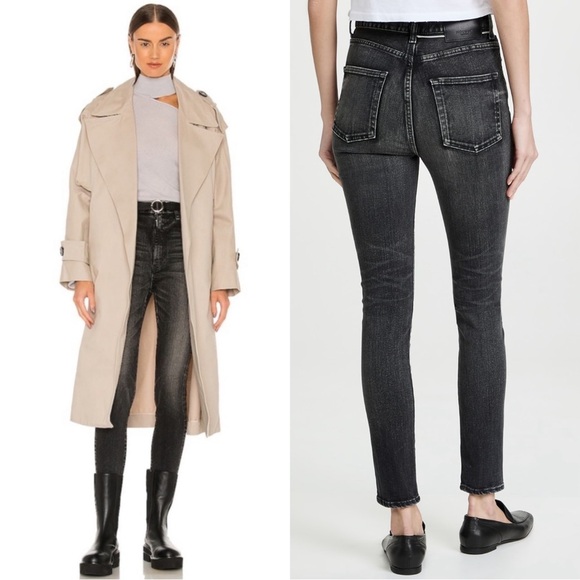 Moussy Vintage Fleetwood Rebirth High Waist Skinny Jeans Size 28 Black